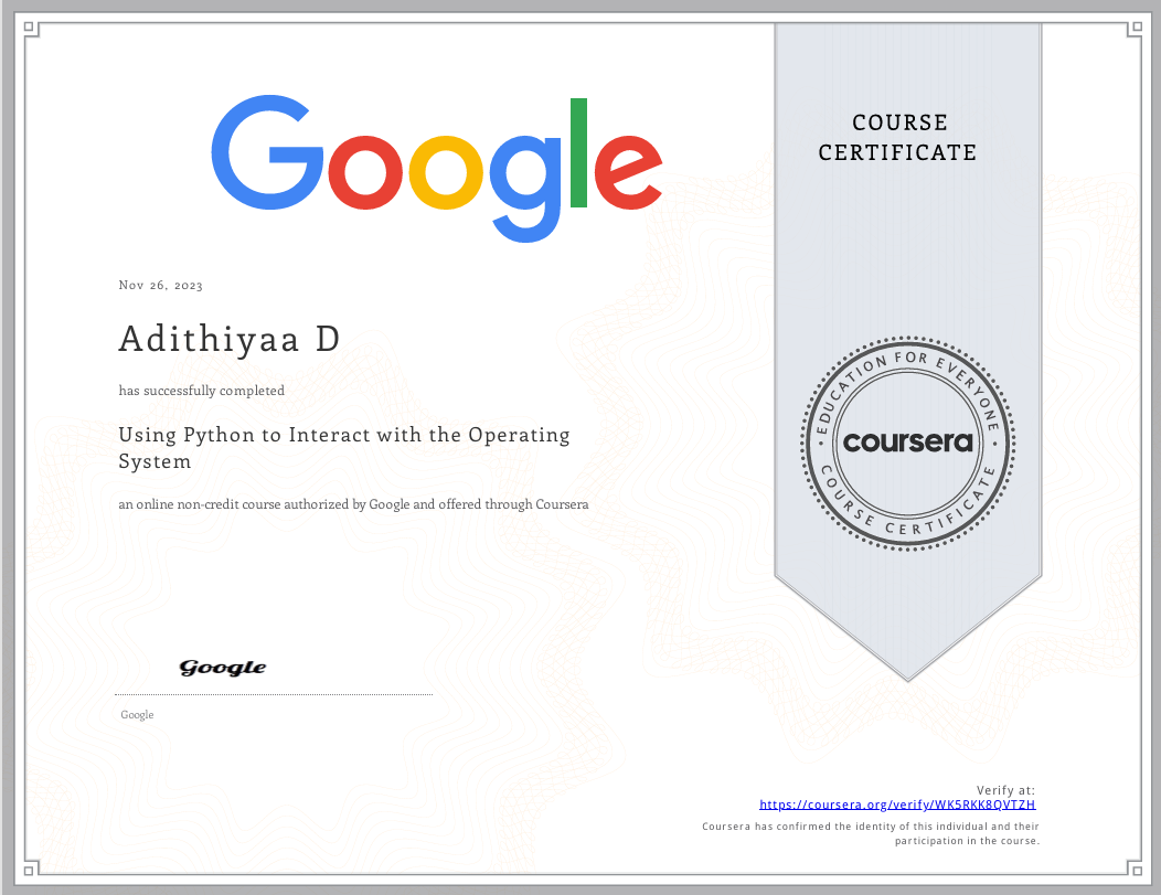 Using Python to Interact with the Operating System Certificate